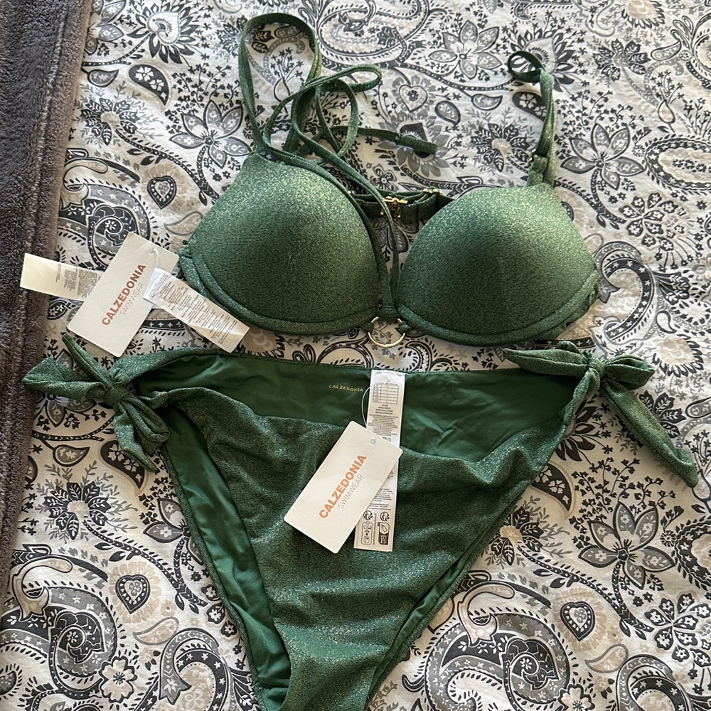 Calzedonia Green Bikini Set